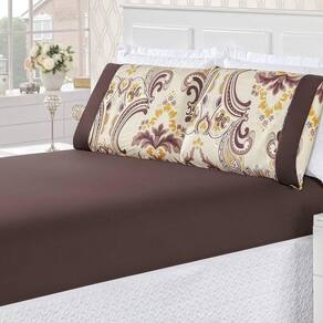 Jogo De Cama Micropercal 200 Fios Naturale King 03 Peças - Dhalia