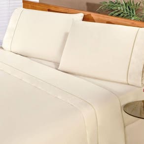 Jogo De Cama Queen Elegance 180 Fios 04 Peças - Palha