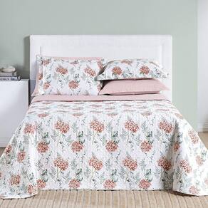 Cobre Leito Cotton Select Casal Padrão 03 Peças - Hortência