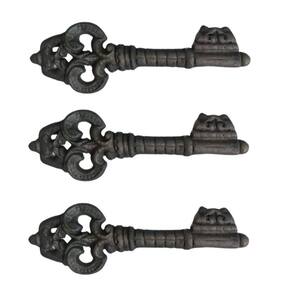 Kit 3 Chaves Decorativas Rústica Enfeite Em Ferro Nº 02 26Cm