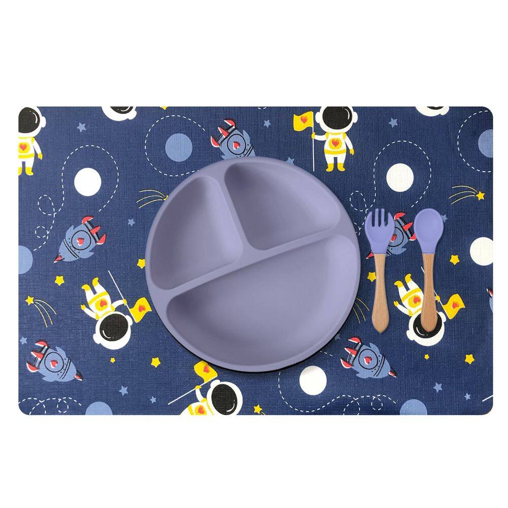 12 Jogo Americano Infantil Unicórnio Impermeável Pvc
