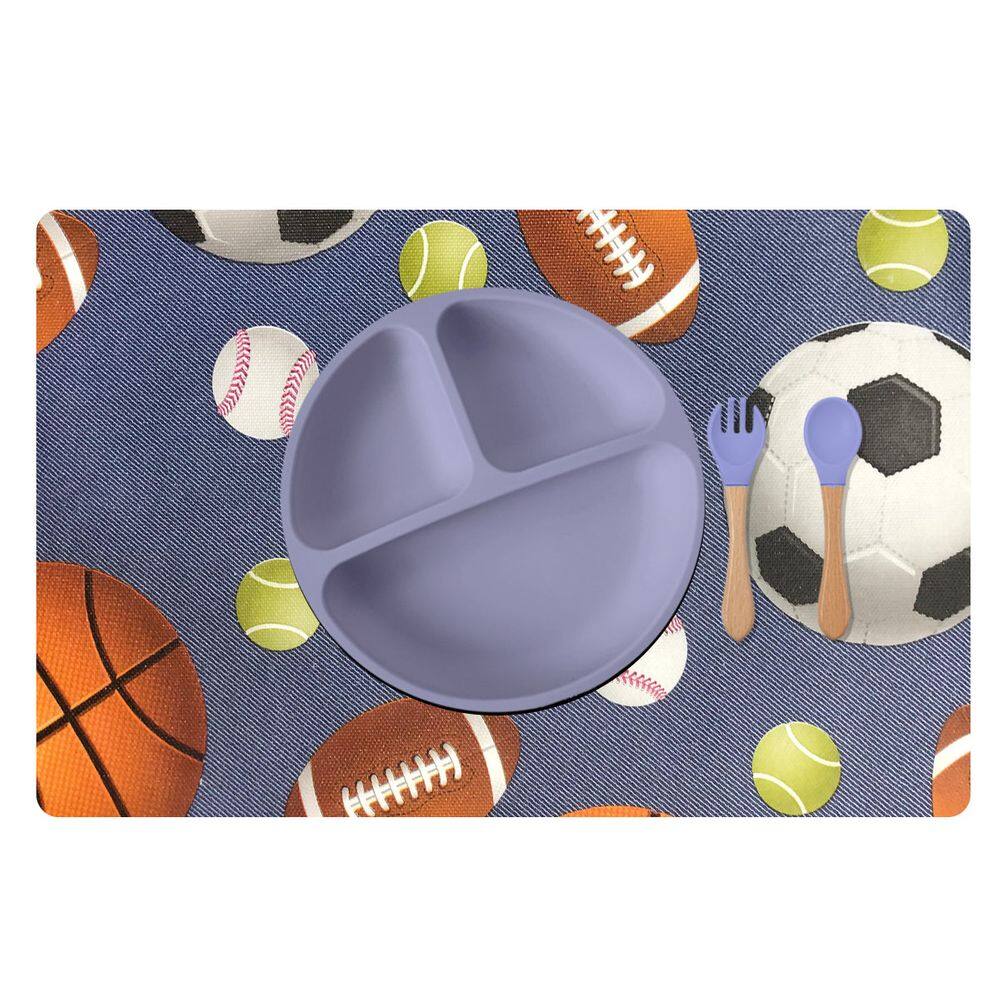 6 Jogo Americano Infantil Esportes Impermeável Pvc