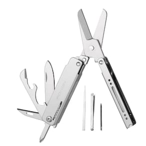 Faca e tesoura EDC multiferramentas Roxon M3 13 em 1, palito de dente