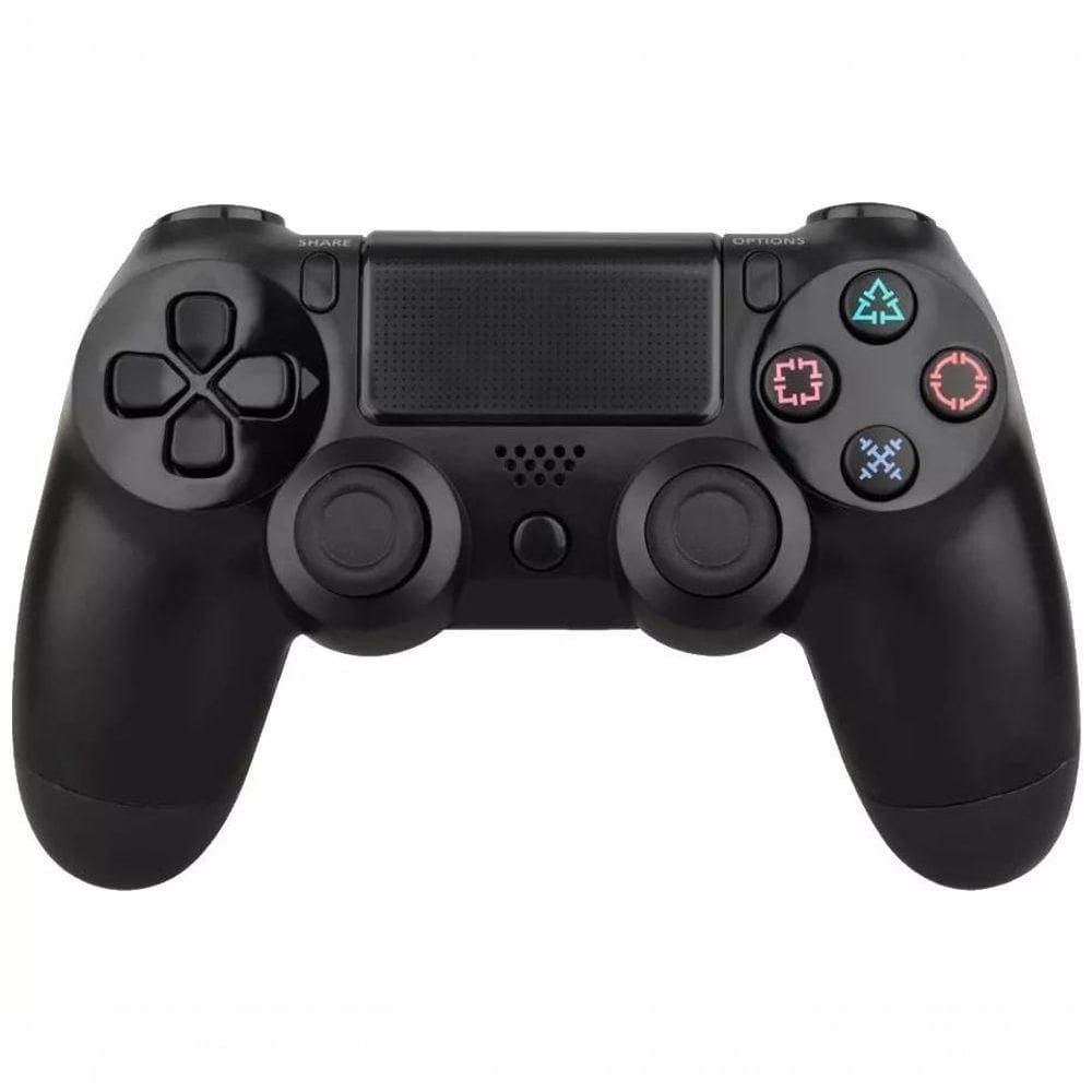 Controle PS4 Slim Dualshock Jet Black Fio Resistente Full