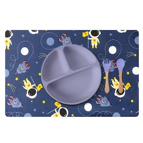 8 Jogo Americano Infantil Astronauta Impermeável Pvc
