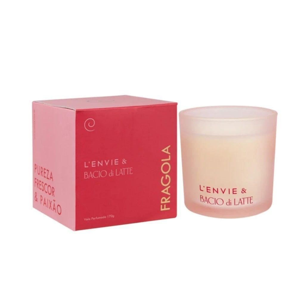 Vela Perfumada Fragola Bacio De Latte Lenvie 170g