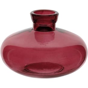 Vaso Decorativo Enfeite Casa Garrafa Home&co Vidro 6x9x9cm Vinho