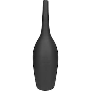 Vaso Decorativo Enfeite Casa Aparador Garrafa Home&co Cerâmica 42x12x12cm Marrom