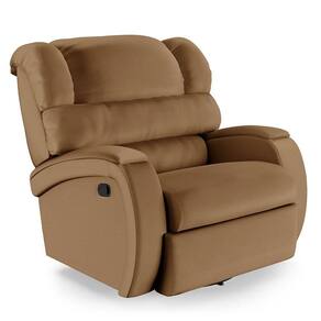 Poltrona Do Papai Reclinável Napoli Glider Giratória Usb Pu Fh1 - D\`rossi Cor Caramelo