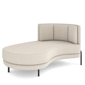 Sofá Chaise Longue Living Lucca Esquerdo D02 Bouclê Creme B-54
