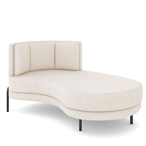 Sofá Chaise Longue Living Lucca Direito D02 Linho Cru D-461