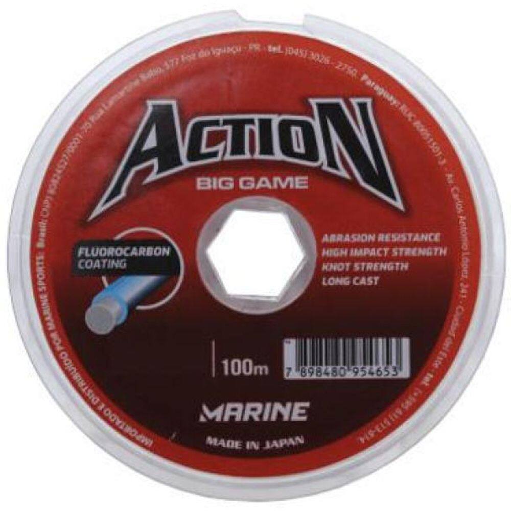 Linha Pesca Monofilamento Action 0,43Mm Suporta 15Kg 100Mt