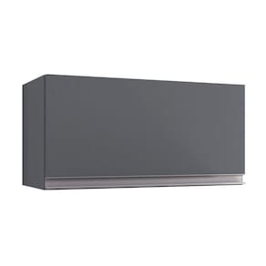 Armário Aéreo Geladeira Andréia 60 Cm Cinza Ajl
