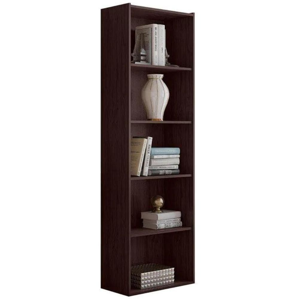 Estante Livreiro Luiza 4 Prateleiras Castanho Ajl
