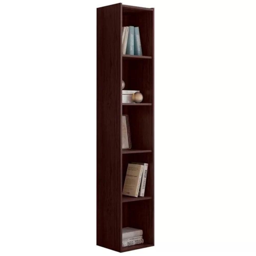 Estante Livreiro Janaina 4 Prateleiras Castanho Ajl
