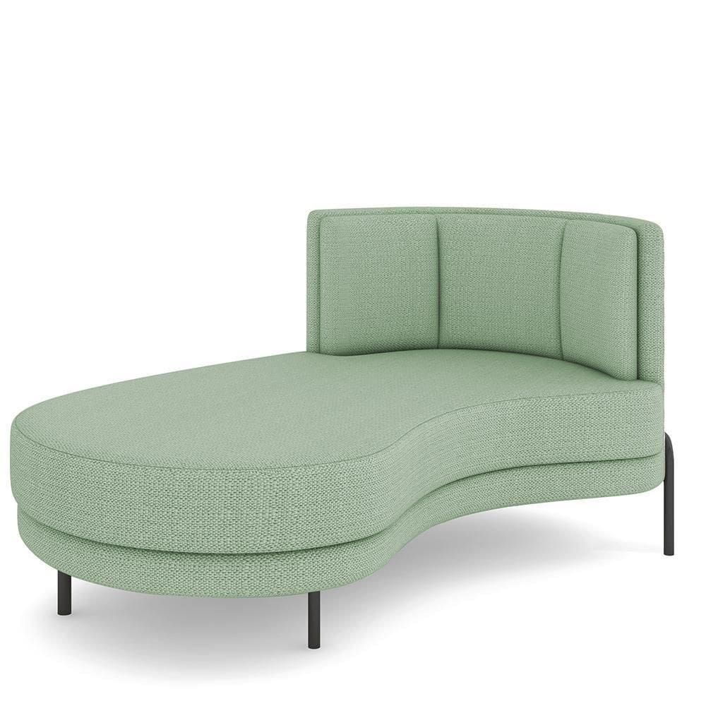 Sofá Chaise Longue Living Lucca Esquerdo D02 Linho Verde D-477