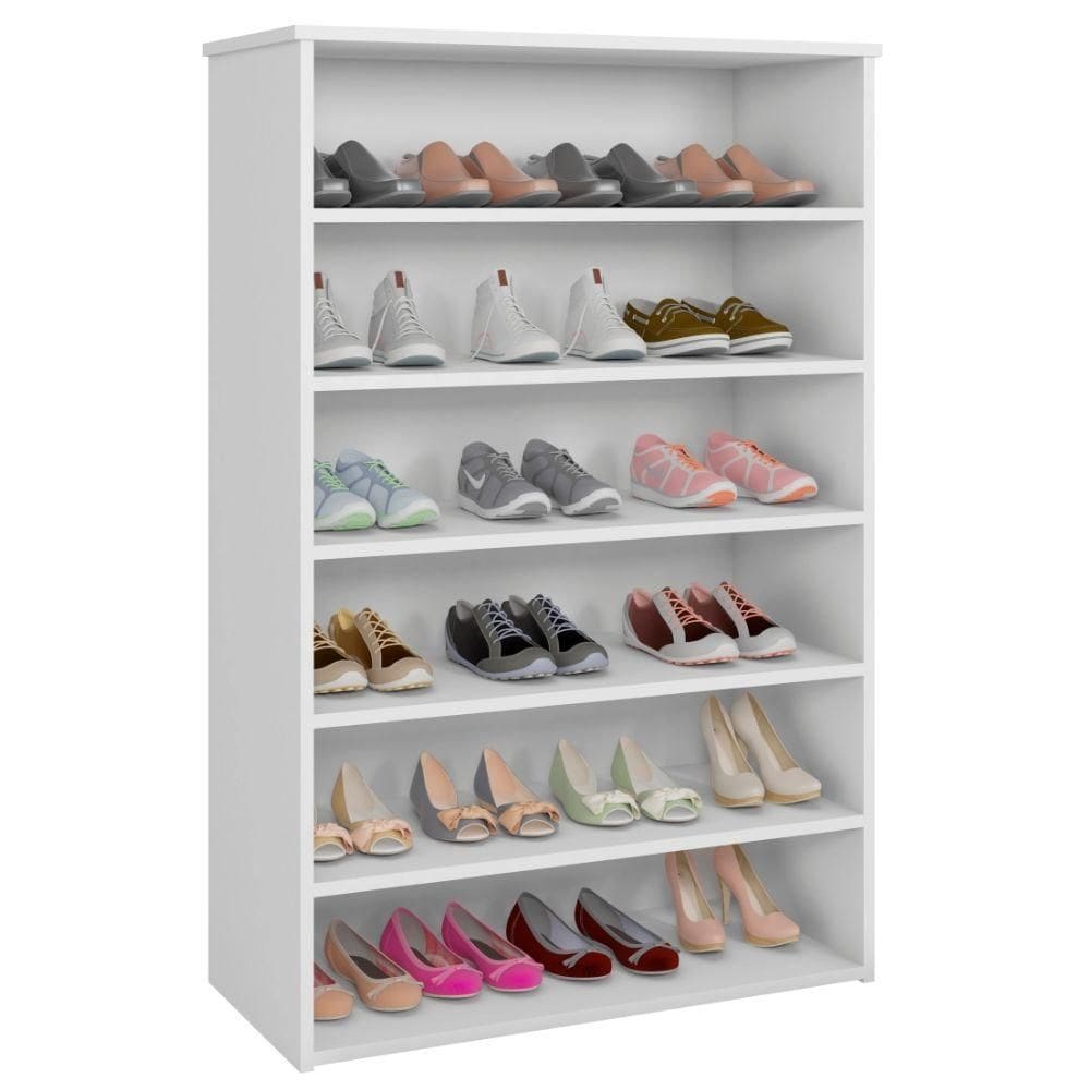 Sapateira Multiuso Laís 5 Prateleiras Branco Ajl