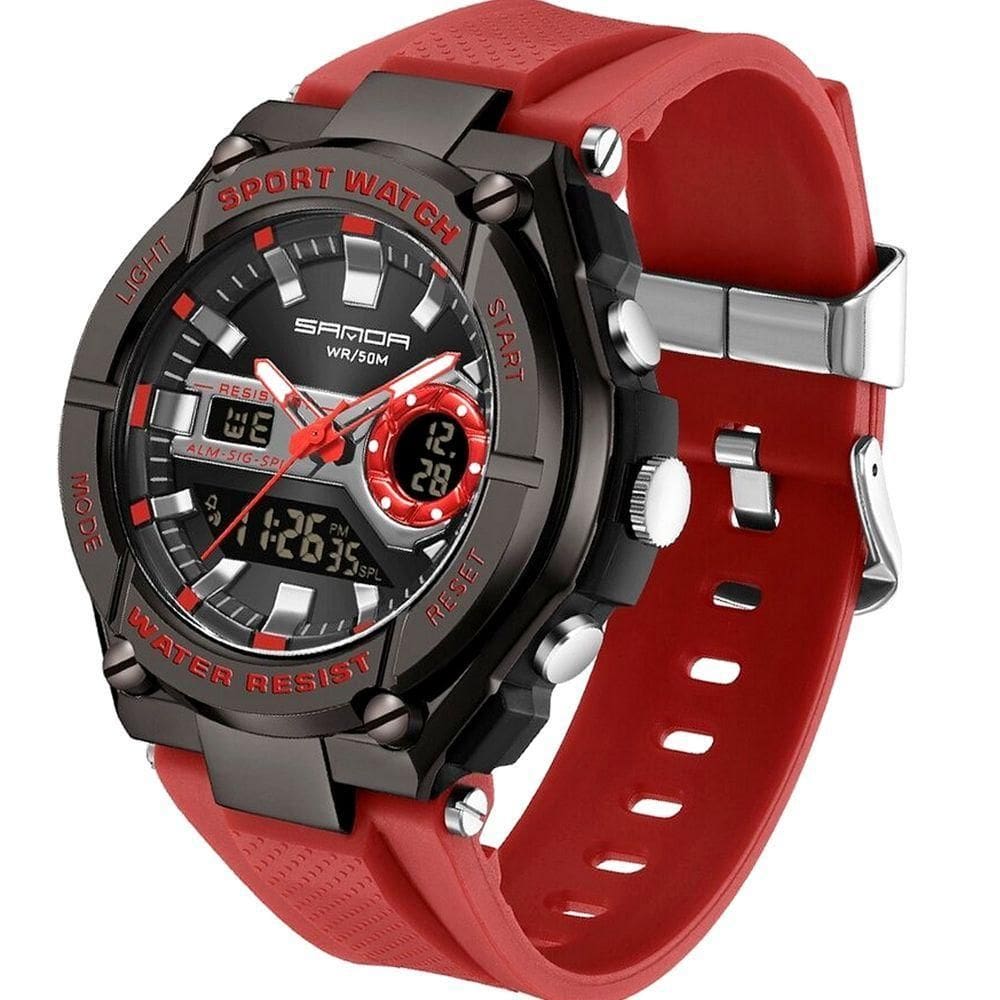 Relógio Sanda Esportivo Masculino Led Digital A Prova D`água