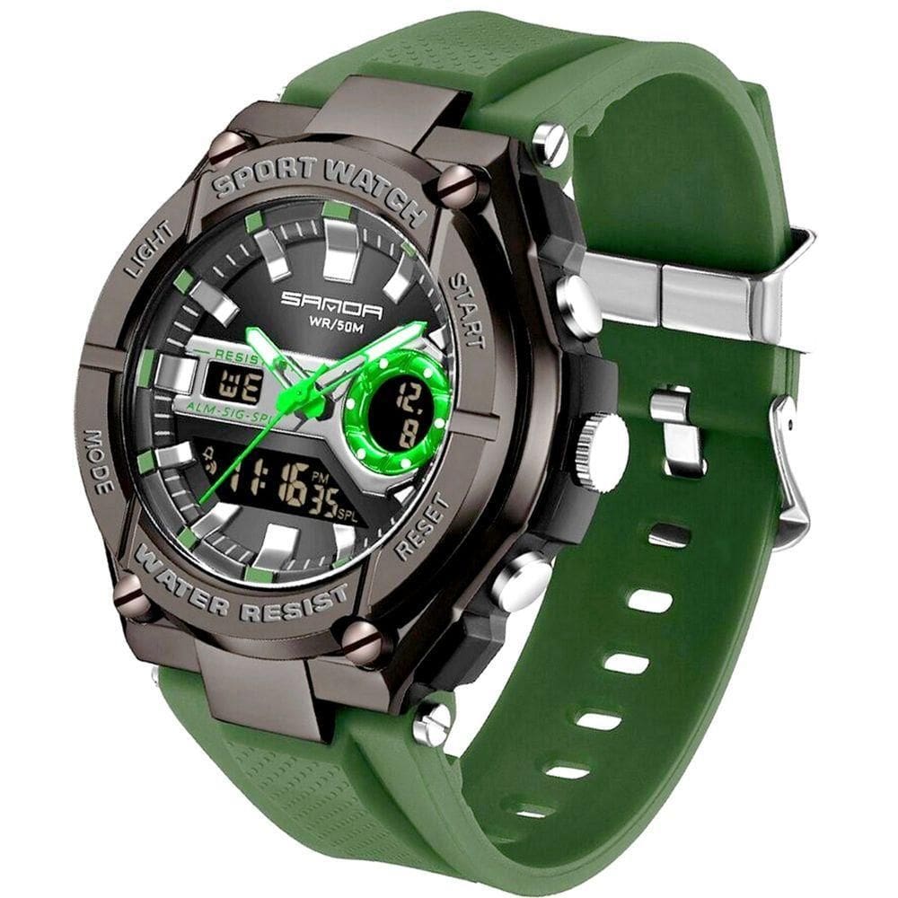 Relógio Sanda Esportivo Masculino Led Digital A Prova D`água