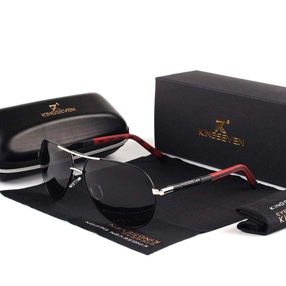 Óculos De Sol Polarizados Ultra Leve Estilo Piloto Elegante