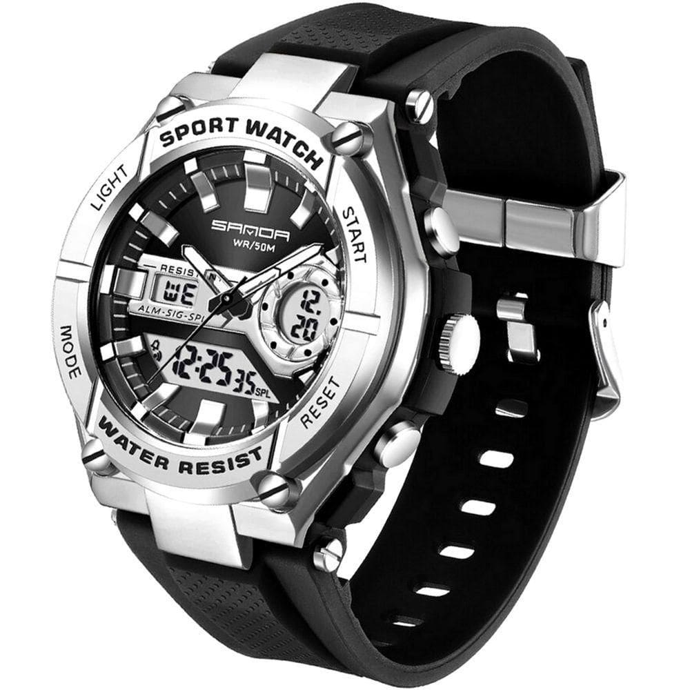 Relógio Sanda Esportivo Masculino Led Digital A Prova D`água