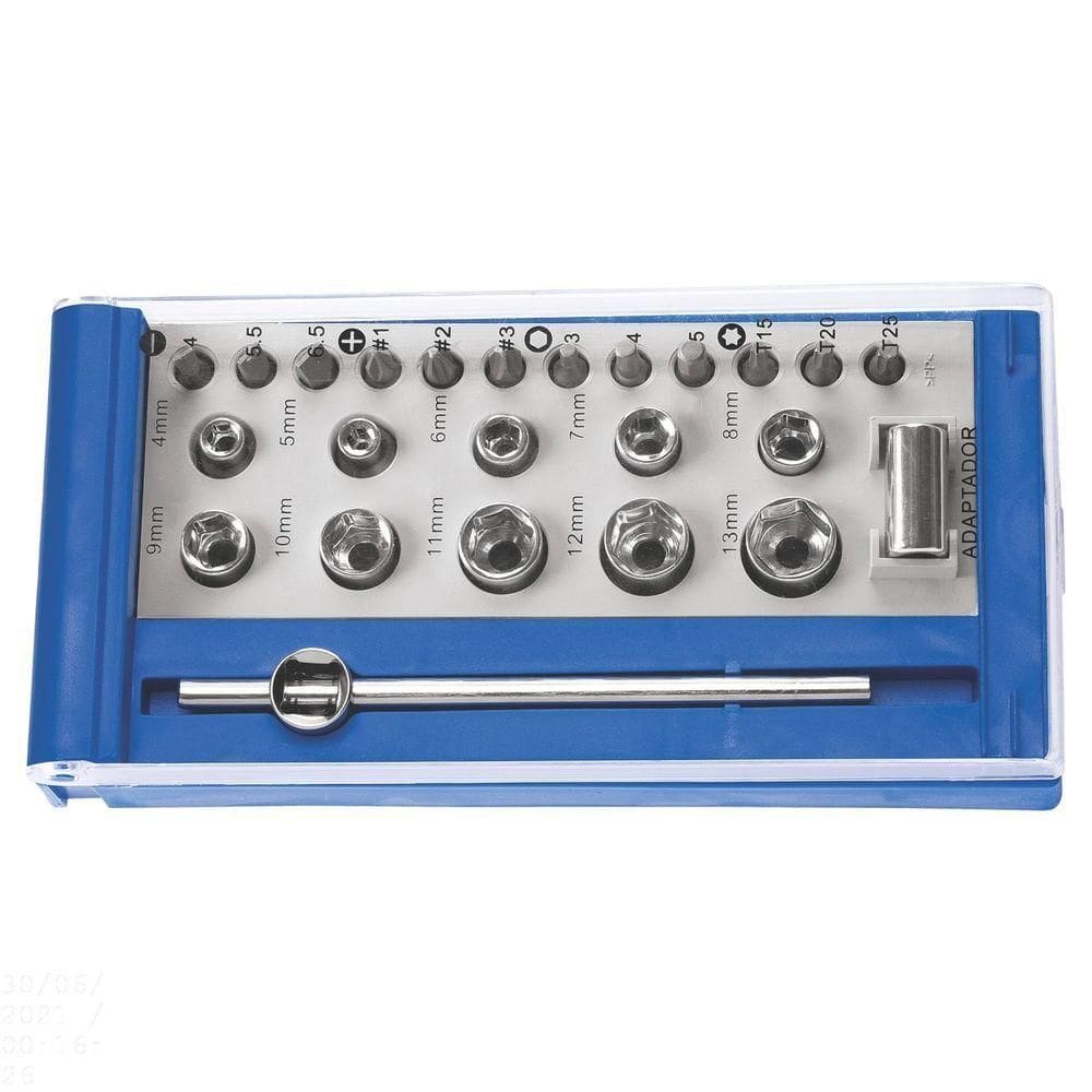 Jogo De Soquetes E Acessórios Tramontina 24 Peças Tramontina