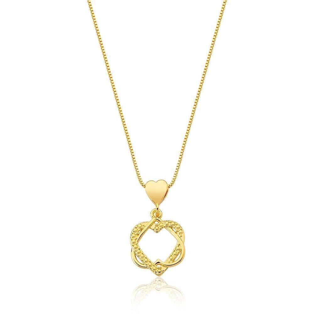 Colar Eternal Love Revestido Em Ouro