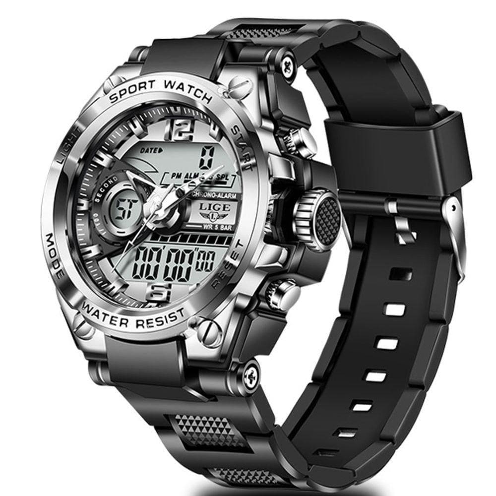 Relógio Pulso À Prova D` Água Led Digital Masculino
