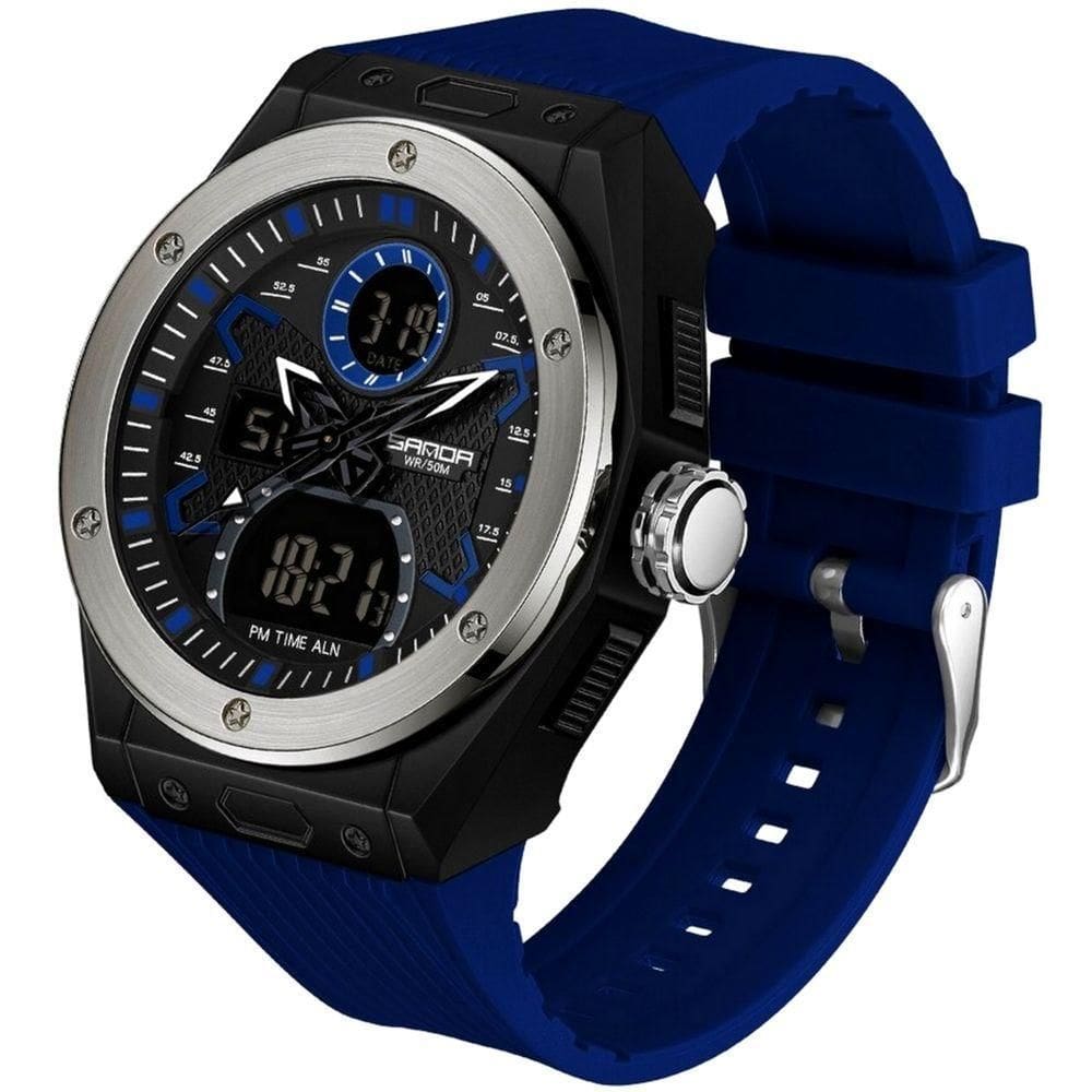 Relógio Masculino Dupla Exibição Digital A Prova D`Água