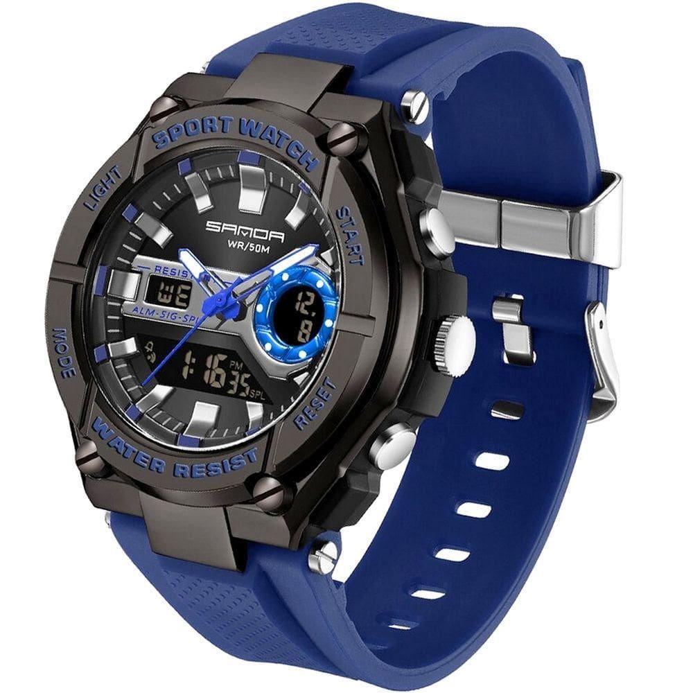 Relógio Sanda Esportivo Masculino Led Digital A Prova D`água