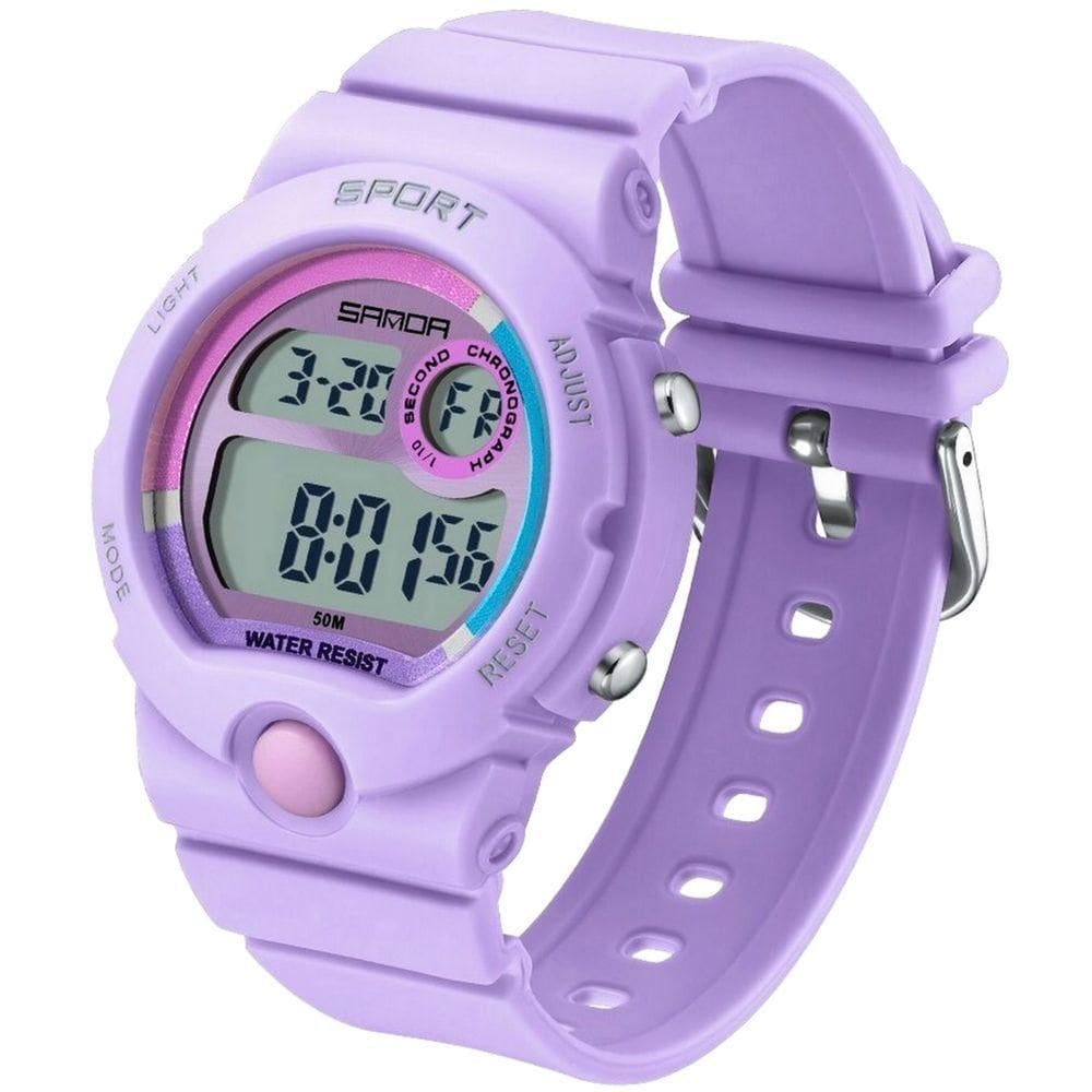 Relógio Digital Feminino Casual Esportivo A Prova D`Água