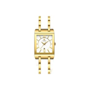 Relógio De Pulso Feminino Quadrado Wwoor 8858 à Prova D`água Totalmente Preto