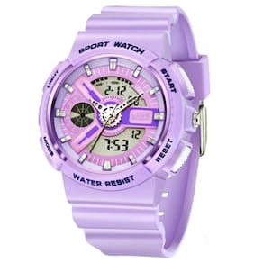 Relógio Digital Feminino Duplo Display Esportivo Movimento De Quartzo