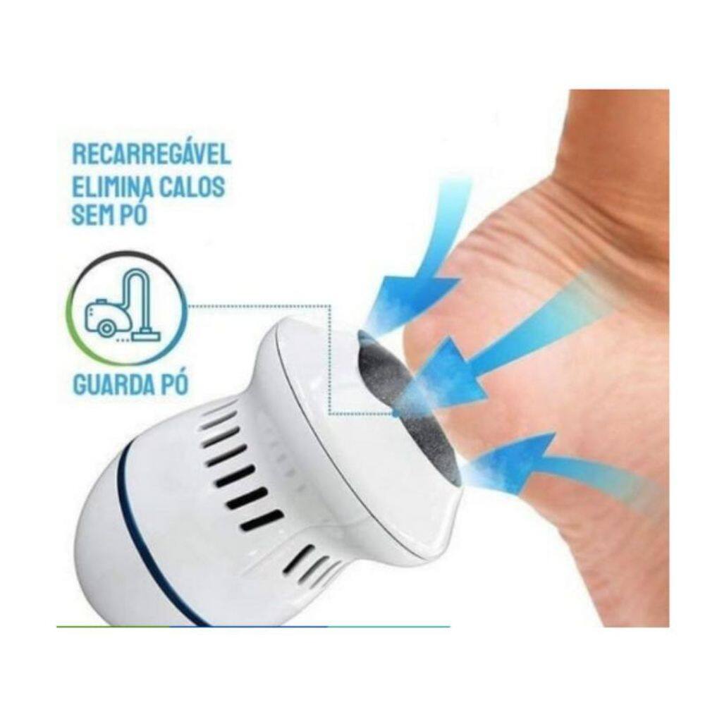 Lixa De Pé Elétrica Recarregável Usb Esfoliador