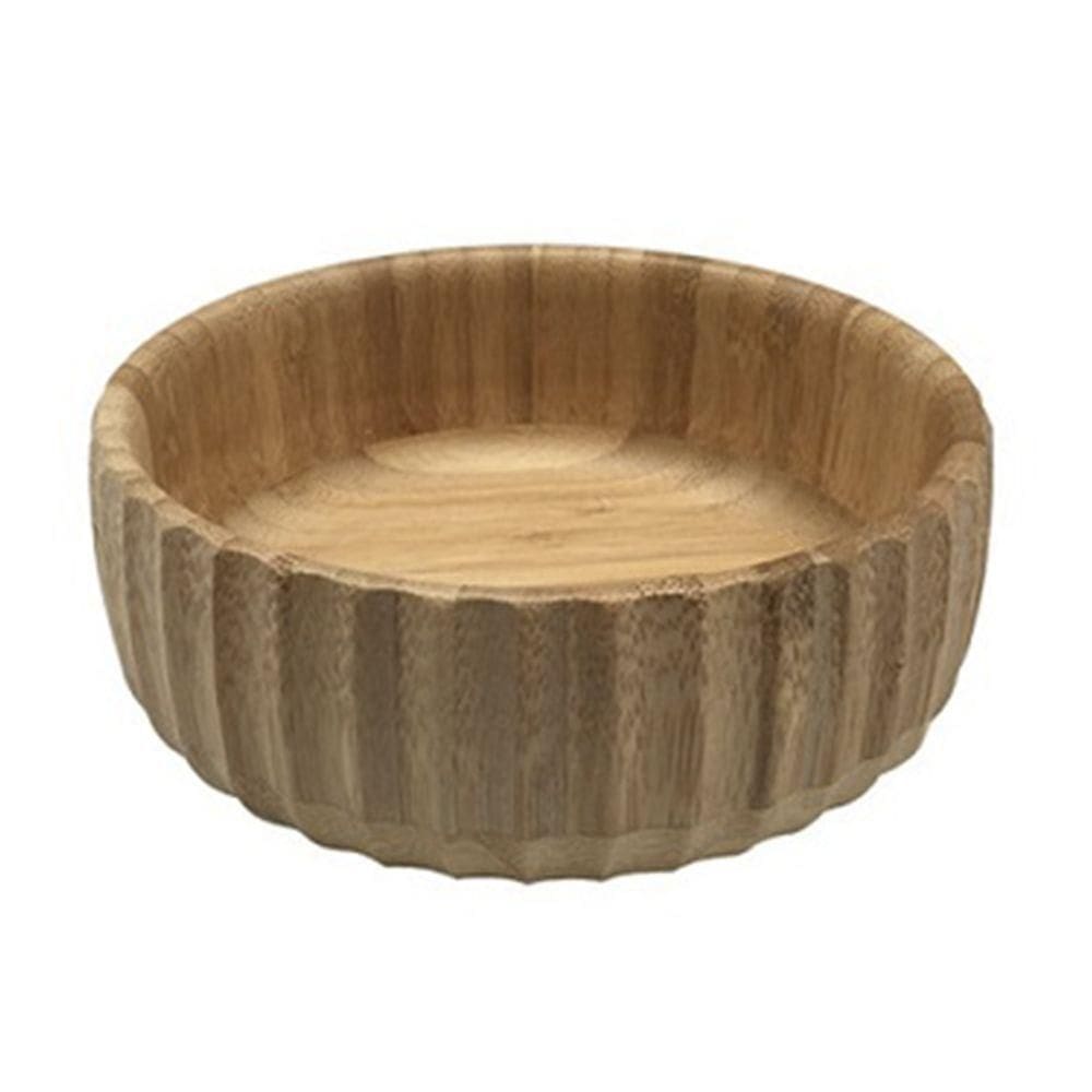 Bowl Canelado De Bambu Oikos 19cm Redondo