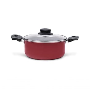 Caçarola Com Tampa Ruby - ø 20 X 9 Cm 2,6 L- Brinox 20 X 9 Cm 2,6 L Vermelho Brinox