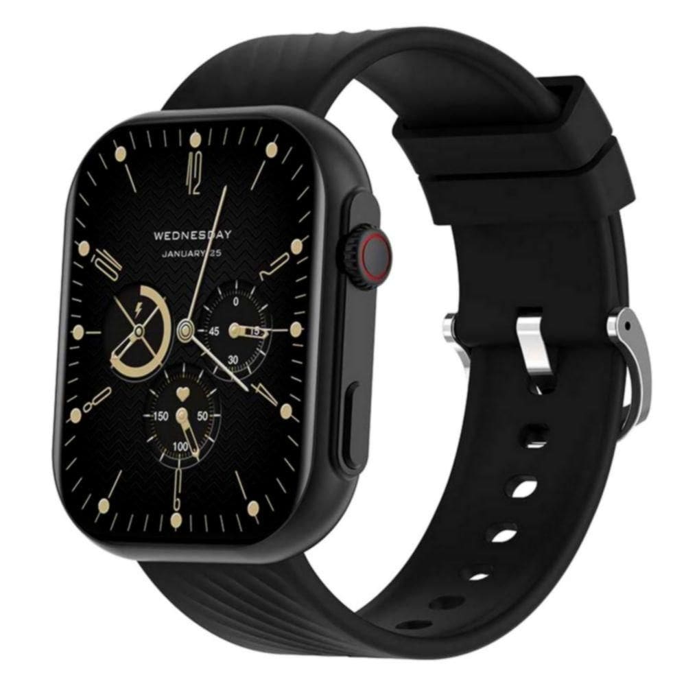 Relógio Inteligente Digital Zl80 Hd Tela Grande Bluetooth Chamada Modo Preto