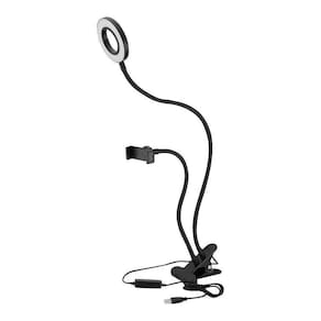 Led Ring Light Live Para 2 Em 1 Garra Blogueira Youtuber