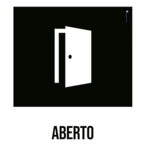Kit 3 Placas Desenho - Aberto