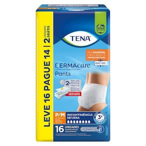 Roupa Intima Tena Pants Dermacare Tamanho P/M com 16 Unidades