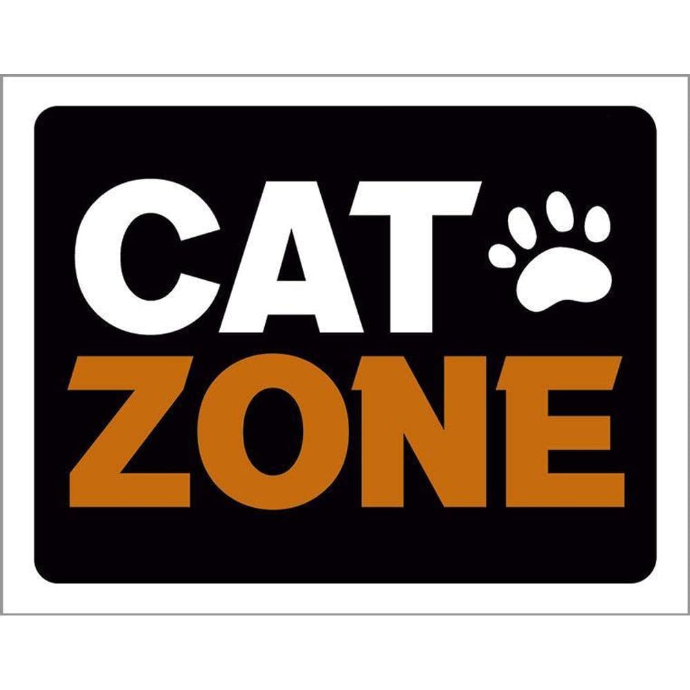 Kit 3 Placas Decorativa Cat Zone Patinha