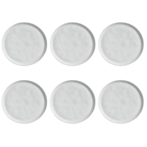 Conjunto De Pratos Rasos 06 Peças Linhas New White Porto Brasil