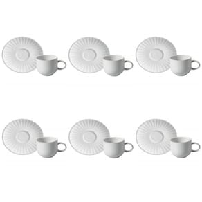 Conjunto De Xícara De Cafezinho Com Pires 06 Peças Coup Trendy Porto Brasil