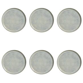 Conjunto De Pratos Rasos 06 Peças Bio Green Granite Porto Brasil
