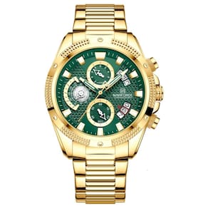 Relógio De Pulso De Aço Inoxidável Masculino Relógio Casual Verde