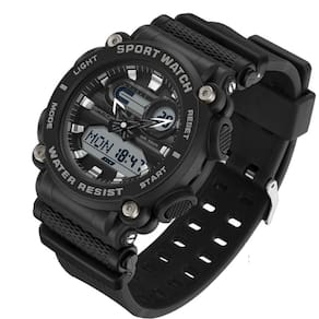 Relógio De Pulso Militar Esportivo Digital 3139 Preto Cinza