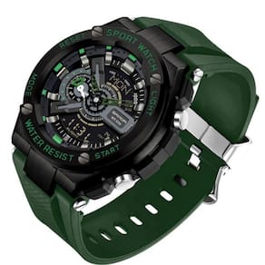 Relógio Esportivo Multifuncional Masculino Sanda 3170 Verde