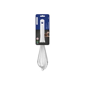 Batedor Manual Tramontina Profissional Em Aço Inox Com Cabo Em Polipropileno Branco 30 Cm