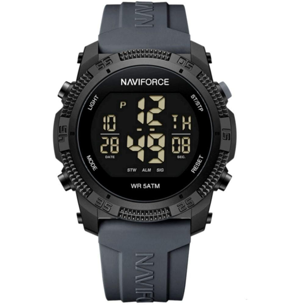 Relógio Esportivo Digital Impermeável Pulseira De Silicone Casual Cinza