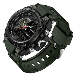 Relógio Masculino Militar Esportivo Digital 6137 Verde